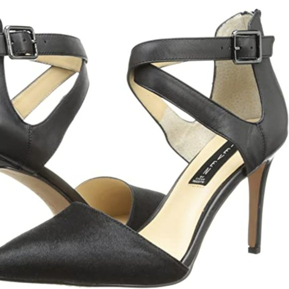 Steve Madden Alicia Black Pony Hair Pumps Heels U.S. Size 8 Brand New in Box - Picture 3 of 6